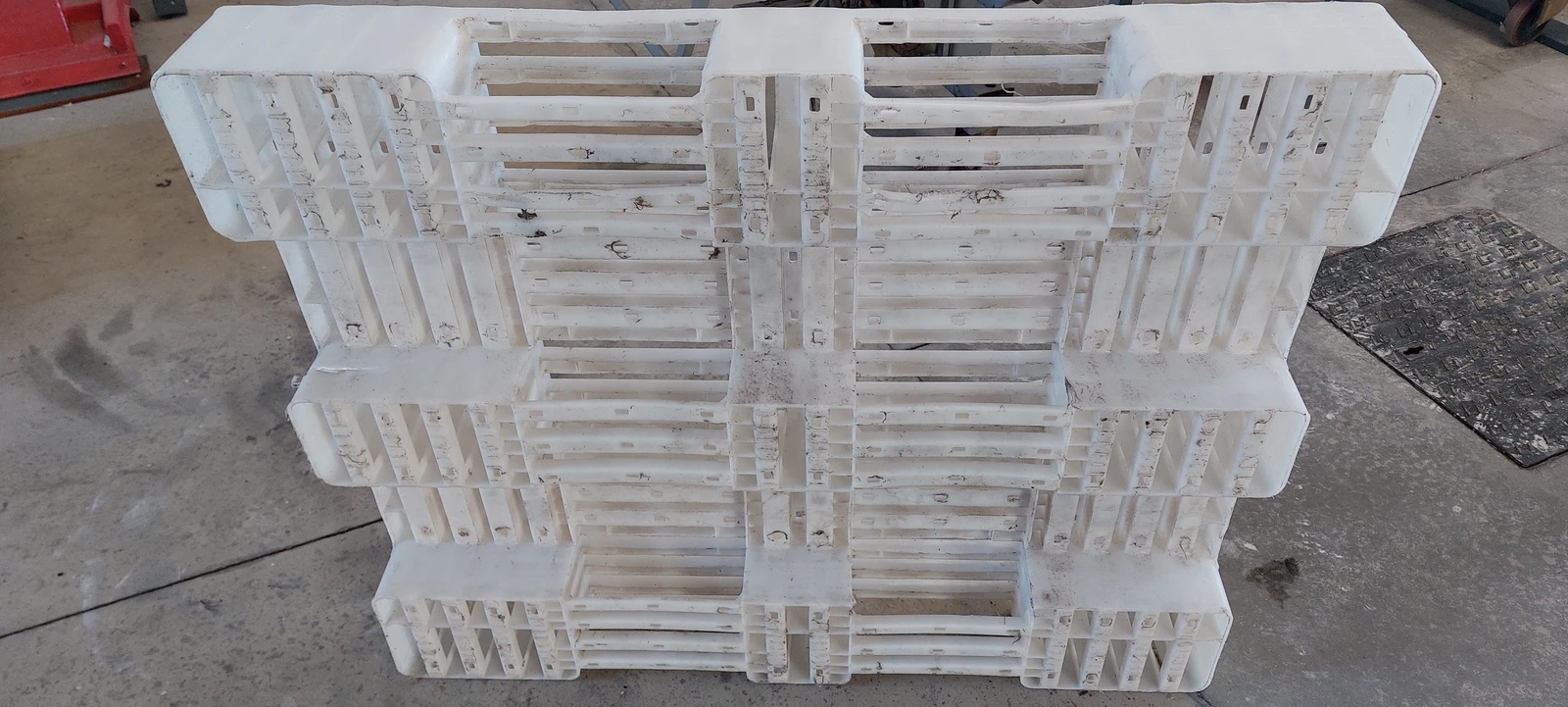 pallet usato 120x100 3 listelli colore bianco retro